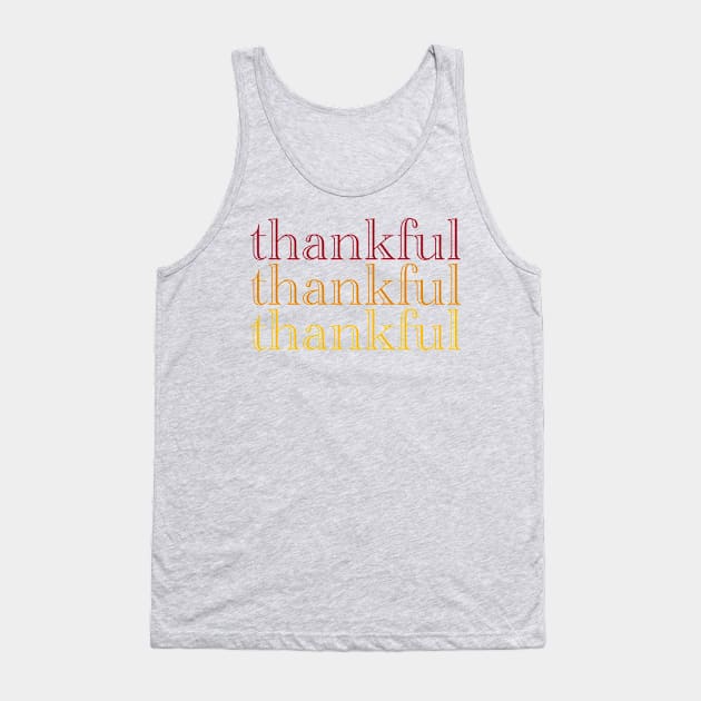 Thankful Gradient Tank Top by Simplify With Leanne